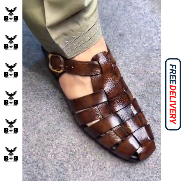 High Quality Cow Leather Handmade Strap Sandal Latest 2026